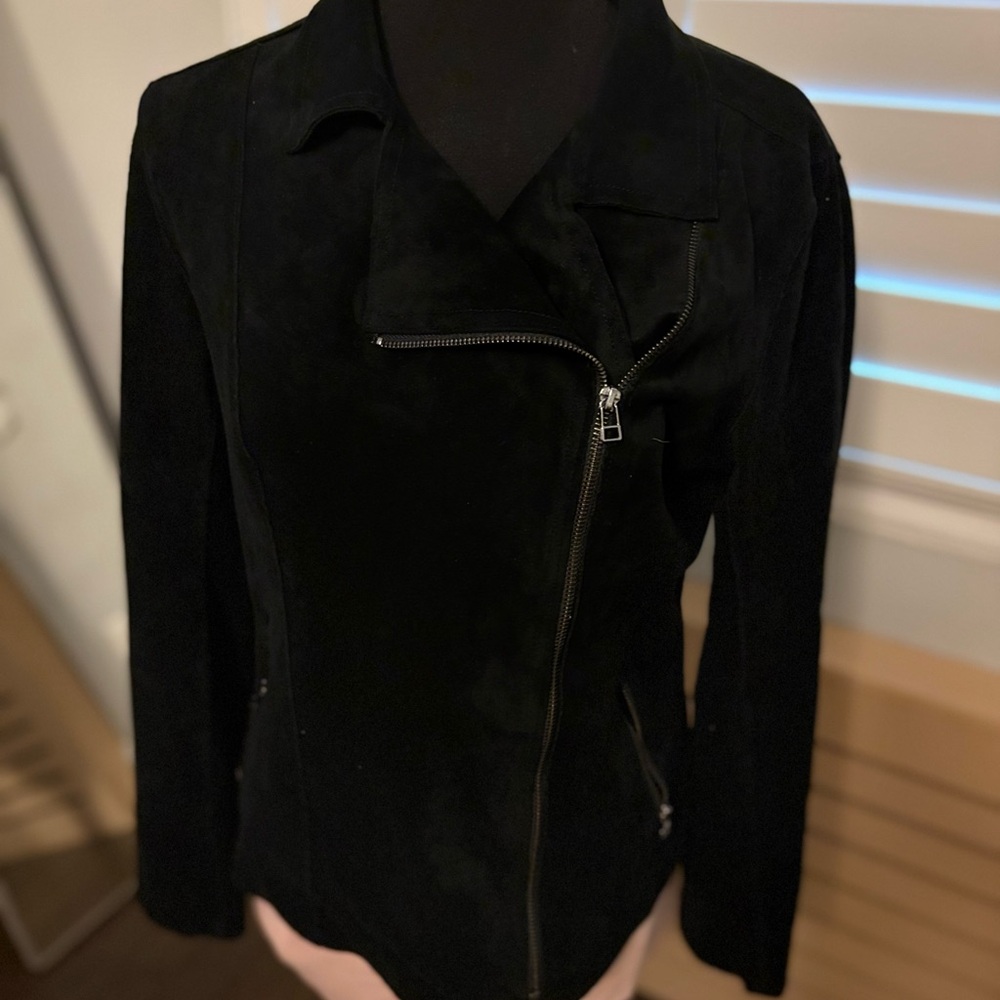 Velvet by Graham & Spencer Xandra Faux Suede Moto Jacket